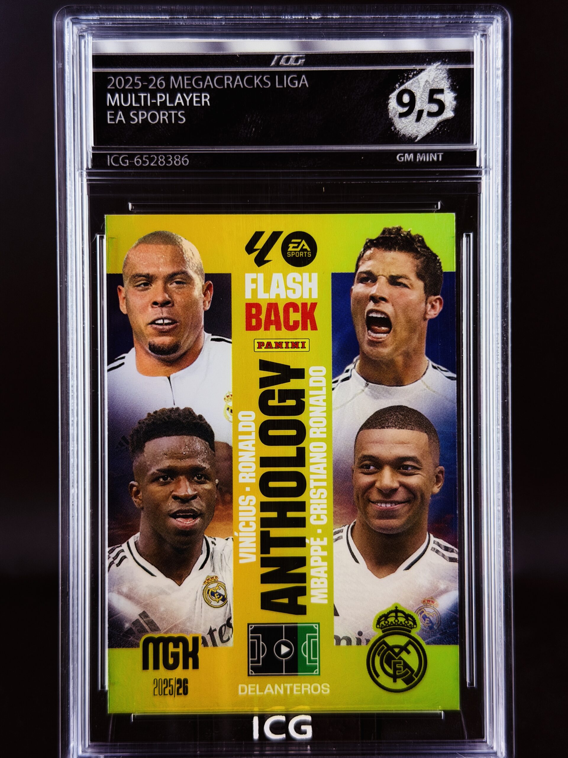 Cromo Cristiano Ronaldo, Ronaldo Panini Megacracks Gem Mint 9,5 Inception Card Grading