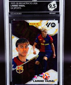 Cromo Lamine Yamal Megacracks Gem Mint 9,5 Panini Inception Card Grading