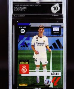 Cromo Arda Guler Panini Megacracks Gem Mint 10 Inception Card Grading