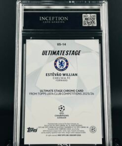 Otra vista de Cromo Estevao Willian Topps Chrome · GEM MINT 10 · Inception Card Grading · ICG · Sports Cards · TCG