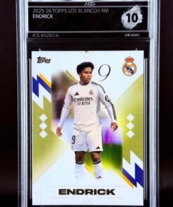Fotografía de Cromo Endrick Topps Los Blancos Real Madrid · GEM MINT 10 · Inception Card Grading · ICG · Sports Cards · TCG