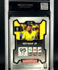 Otra vista de Cromo Neymar JR Panini Monopoly MINT 9 · Inception Card Grading · ICG · Sports Cards · TCG