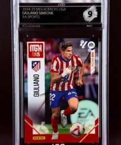 Otra vista de Cromo Giuliano Simeone Panini Megacracks MINT 9· Inception Card Grading · ICG · Sports Cards · TCG