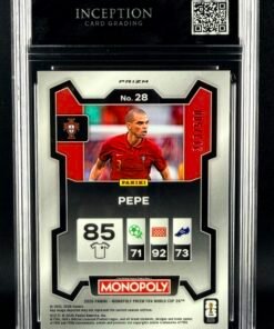 Otra vista de Cromo Pepe Panini Monopoly Gold Big Money Shimmer GEM MINT 9,5 · Inception Card Grading · ICG · Sports Cards · TCG