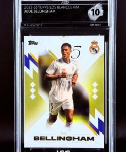 Fotografía de Cromo Jude Bellingham Topps Los Blancos Real Madrid · GEM MINT 10 · Inception Card Grading · ICG · Sports Cards · TCG