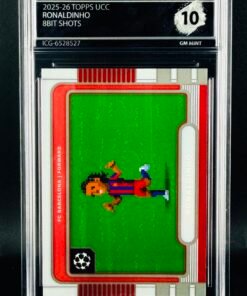Otra vista de Cromo Ronaldinho TOPPS 8bit shots GEM MINT 10 · Inception Card Grading · ICG · Sports Cards · TCG