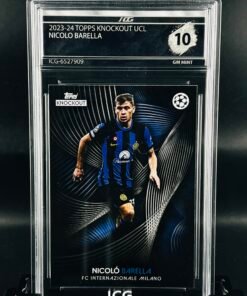 Otra vista de Cromo de fútbol Nicolo Barella Topps Knockout · GM MINT 10· Inception Card Grading · ICG · Sports Cards · TCG
