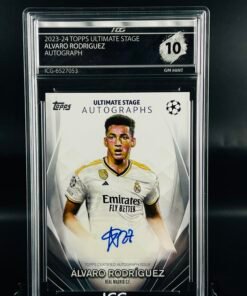 Fotografía de Cromo de fútbol Autógrafo Álvaro Rodriguez · MINT 10 · Inception Card Grading · ICG · Sports Cards · TCG