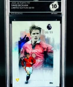 Fotografía de Cromo David Beckham Topps TTF GEM MINT 10 · Inception Card Grading · ICG · Sports Cards · TCG