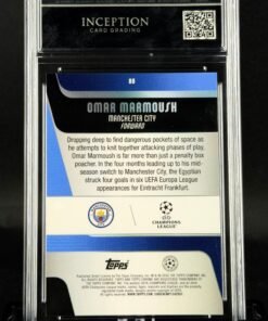 Otra vista de Cromo Omar Marmoush Topps Chrome Prism Refractor MINT 9 · Inception Card Grading · ICG · Sports Cards · TCG