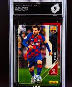 Otra vista de Cromo Lionel Messi Panini Megacracks MINT 9 · Inception Card Grading · ICG · Sports Cards · TCG