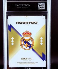 Otra vista de Cromo Rodrygo Goes Topps Los Blancos Real Madrid · GEM MINT 10 · Inception Card Grading · ICG · Sports Cards · TCG