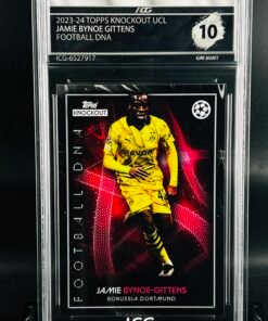 Cromo de fútbol Jamie Bynoe Gittens Topps Knockout Football DNA · GEM MINT 10 · Inception Card Grading · ICG · Sports Cards · TCG
