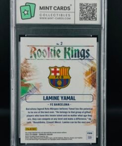 Otra vista de Cromo de fútbol Lamine Yamal Panini Donruss Rookie Kings GM 10