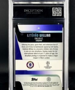 Otra vista de Cromo Estevao Topps GEM MINT 10 · Inception Card Grading · ICG · Sports Cards · TCG