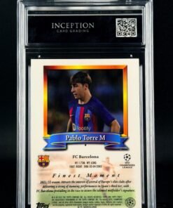 Otra vista de Cromo Pablo Torre Rookie Topps Finest Flashback MINT 9 · Inception Card Grading · ICG · Sports Cards · TCG
