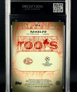 Otra vista de Cromo Ronaldo TOPPS UCC ROOTS MINT 9 · Inception Card Grading · ICG · Sports Cards · TCG