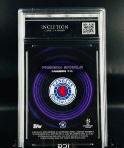 Otra vista de Cromo de fútbol Autógrafo Fashion Sakala 1/25 First Print Rookie card · MINT 10 · Inception Card Grading · ICG · Sports Cards · TCG