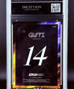 Otra vista de Cromo Guti Intergalacticos Topps Los Blancos Real Madrid · GEM MINT 10 · Inception Card Grading · ICG · Sports Cards · TCG