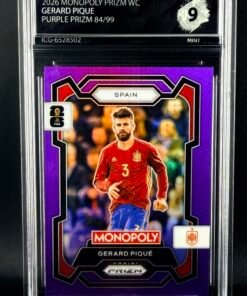 Fotografía de Cromo Piqué Panini Monopoly Purple Prizm /99 MINT 9 · Inception Card Grading · ICG · Sports Cards · TCG