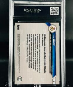 Otra vista de Cromo de fútbol Kylian Mbappe Topps Now First Trophy · GM MINT 9,5 · Inception Card Grading · ICG · Sports Cards · TCG