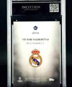Otra vista de Cromo Victor Valdepeñas Topps Simplicidad GEM MINT 10 · Inception Card Grading · ICG · Sports Cards · TCG