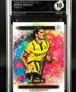 Otra vista de Cromo Marcel Sabitzer Topps Inception GEM MINT 10 · Inception Card Grading · ICG · Sports Cards · TCG