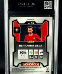 Otra vista de Cromo Bernardo Silva Panini Monopoly Green Wave GEM MINT 10 · Inception Card Grading · ICG · Sports Cards · TCG
