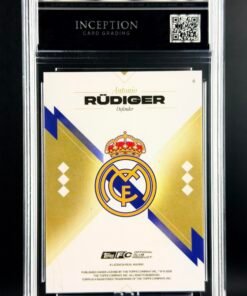 Otra vista de Cromo Rudiger Topps Los Blancos Real Madrid · GEM MINT 10 · Inception Card Grading · ICG · Sports Cards · TCG