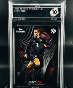 Otra vista de Cromo de fútbol Leroy Sane Topps Knockout · GM MINT 10· Inception Card Grading · ICG · Sports Cards · TCG