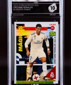 Fotografía de Cromo Cristiano Ronaldo Panini Megacracks GEM MINT 10 · Inception Card Grading · ICG · Sports Cards · TCG