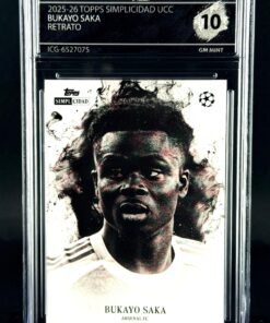 Fotografía de Cromo Bukayo Saka Topps Simplicidad GEM MINT 10 · Inception Card Grading · ICG · Sports Cards · TCG