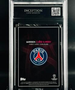 Otra vista de Cromo de fútbol Warren Zaire-Emery Topps Knockout Football DNA · GEM MINT 10 · Inception Card Grading · ICG · Sports Cards · TCG