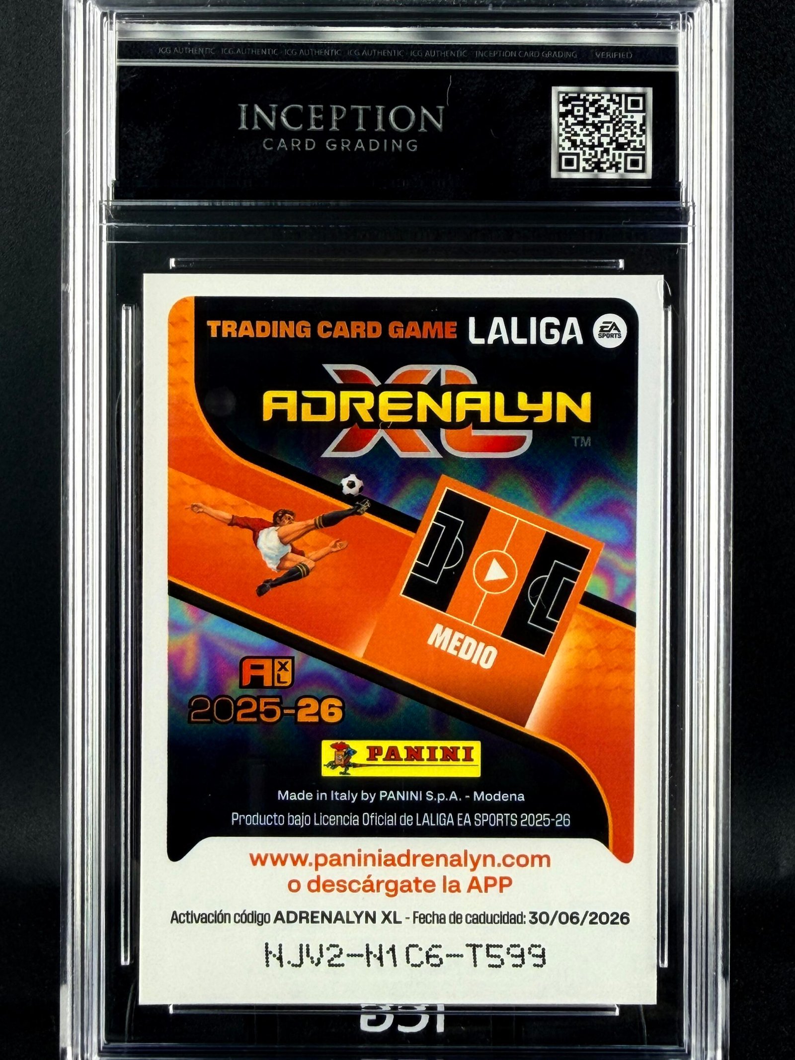 Otra vista de Cromo Pedri Balon De Oro GEM MINT 10 · Inception Card Grading · ICG · Sports Cards · TCG