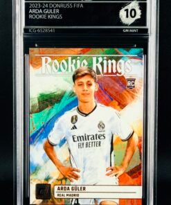 Otra vista de Cromo Arda Guler Rookie Kings Panini GEM MINT 10 · Inception Card Grading · ICG · Sports Cards · TCG