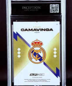 Otra vista de Cromo Camavinga Topps Los Blancos Real Madrid · GEM MINT 10 · Inception Card Grading · ICG · Sports Cards · TCG
