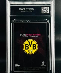 Otra vista de Cromo de fútbol Jamie Bynoe Gittens Topps Knockout Football DNA · GEM MINT 10 · Inception Card Grading · ICG · Sports Cards · TCG