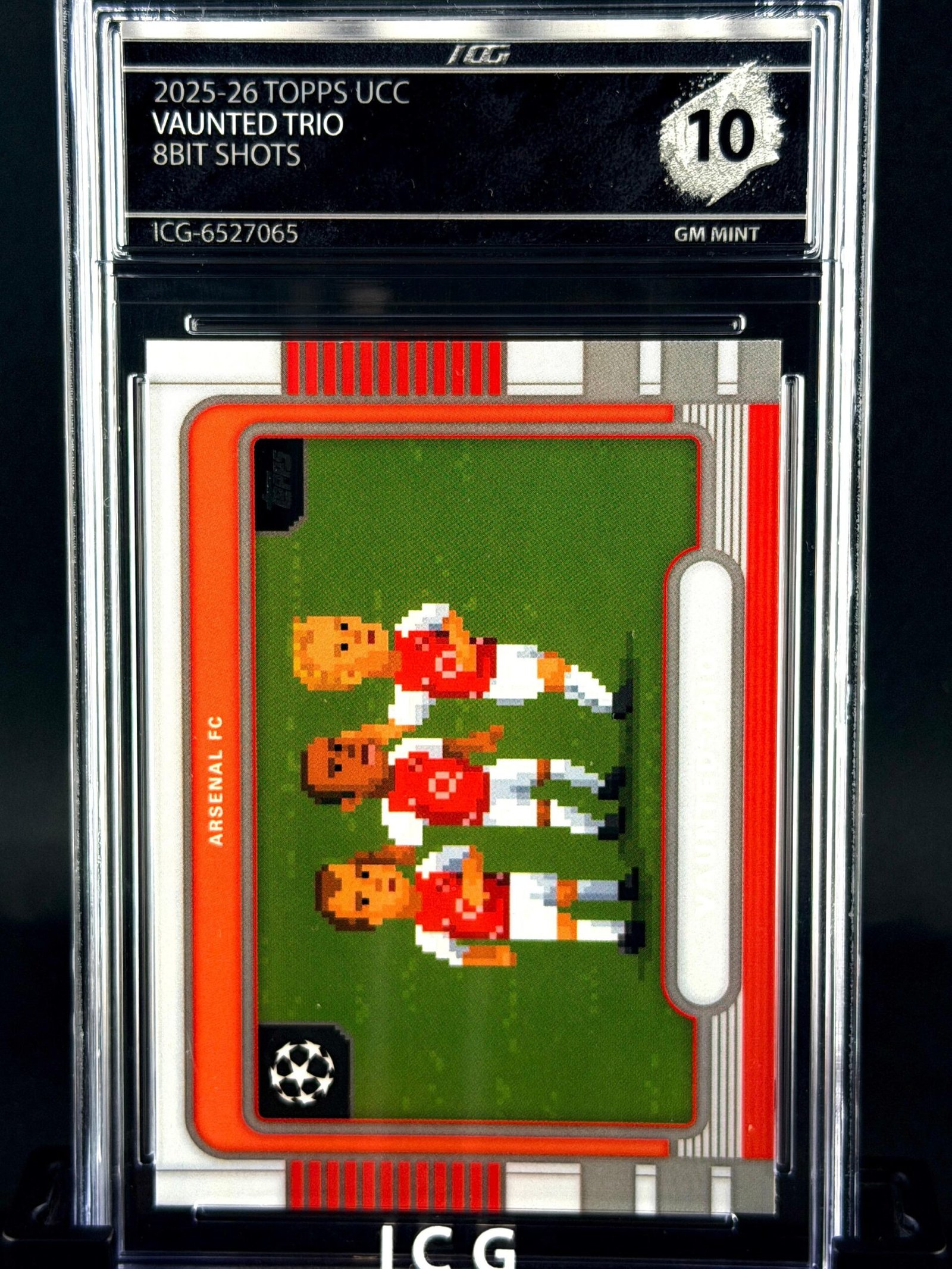 Otra vista de Cromo Vaunted Trio Topps 8BIT GEM MINT 10 · Inception Card Grading · ICG · Sports Cards · TCG
