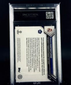 Otra vista de Cromo Mastantuono Topps Now GEM MINT 10 · Inception Card Grading · ICG · Sports Cards · TCG