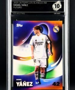 Fotografía de Cromo Daniel Yañez Futuro Topps Los Blancos Real Madrid · GEM MINT 10 · Inception Card Grading · ICG · Sports Cards · TCG