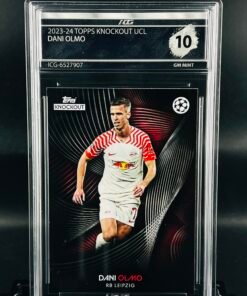 Fotografía de Cromo de fútbol Dani Olmo Topps Knockout · GM MINT 10· Inception Card Grading · ICG · Sports Cards · TCG
