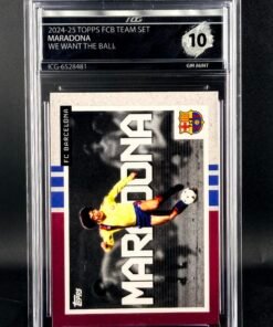 Otra vista de Cromo Diego Maradona Topps GEM MINT 10 · Inception Card Grading · ICG · Sports Cards · TCG