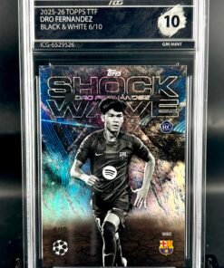 Fotografía de Cromo de fútbol Dro Fernandez Rookie /10 TOPPS TTF · GM MINT 10· Inception Card Grading · ICG · Sports Cards · TCG
