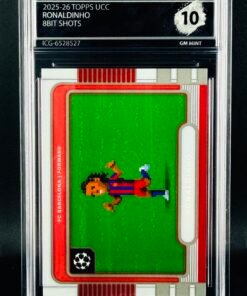 Fotografía de Cromo Ronaldinho TOPPS 8bit shots GEM MINT 10 · Inception Card Grading · ICG · Sports Cards · TCG