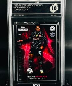 Fotografía de Cromo de fútbol Micah Hamilton Rookie Topps Knockout Football DNA · GEM MINT 10 · Inception Card Grading · ICG · Sports Cards · TCG