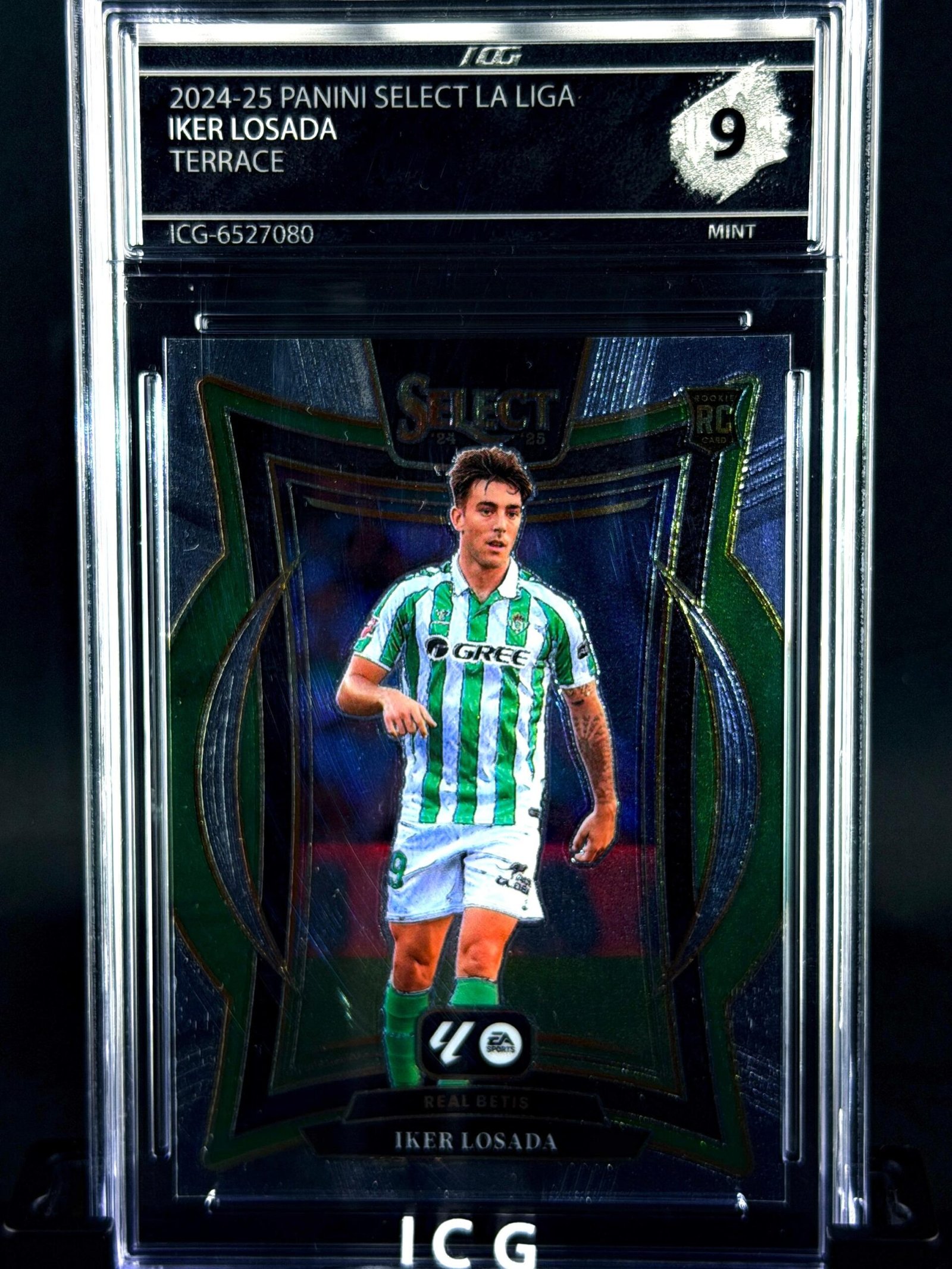 Otra vista de Cromo Iker Losada Rookie Panini Select MINT 9 · Inception Card Grading · ICG · Sports Cards · TCG