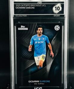 Cromo de fútbol Giovanni Simeone Topps Knockout Football DNA · GEM MINT 10 · Inception Card Grading · ICG · Sports Cards · TCG