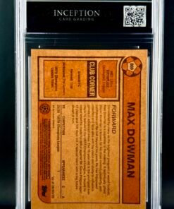 Otra vista de Cromo Max Dowman Rookie Topps Living Set MINT 9 · Inception Card Grading · ICG · Sports Cards · TCG
