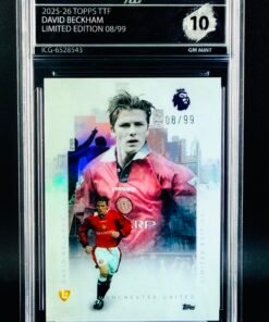 Otra vista de Cromo David Beckham Topps TTF GEM MINT 10 · Inception Card Grading · ICG · Sports Cards · TCG