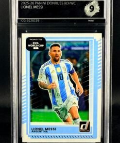 Otra vista de Cromo Lionel Messi Panini Donruss World Cup MINT 9 · Inception Card Grading · ICG · Sports Cards · TCG